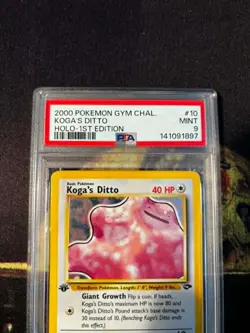 KOGA'S DITTO 2000 POKEMON GYM CHALLENGE HOLO 1ST EDition #10 PSA 9 TCG - Image 4