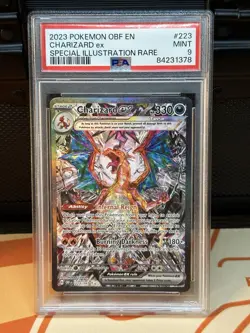 The Pokemon Company PSA 9 Charizard ex 223/197 Obsidian Flames SI Rare Holo EN - Image 1