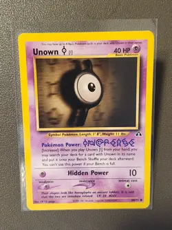 Pokemon TCG Unown [I] Neo Discovery 68/75 Regular Unlimited Common LP - Image 1