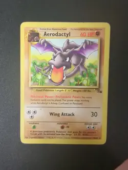 Pokemon Fossil "Aerodactyl" 16/62 / Regular Rare / HP - Image 1