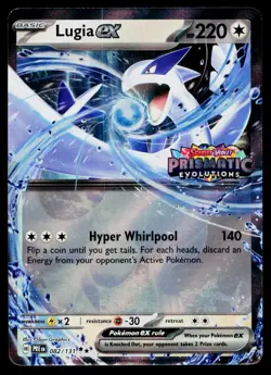 Lugia ex (Prismatic Evolutions Stamped) 082/131 Holofoil Pokemon Near Mint - Image 1