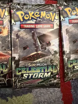 10 Pokemon TCG Sun & Moon Celestial Storm Sealed Booster Packs (various art) - Image 5