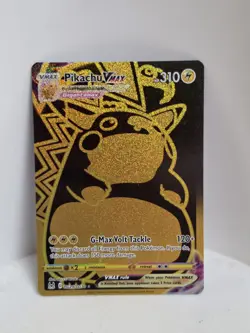 Pokemon Pikachu VMAX Full Art Gold Foil TG29/TG30 Ultra Rare Holo - Image 1
