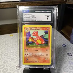 CGC 7 1999 CHARMELEON 24/102 Base Set Pokemon TCG - Image 1