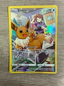 Pokemon Swsh09: Brilliant Stars Eevee TG11/TG30 Full Art Ultra Rare Holo 2022 - Image 1