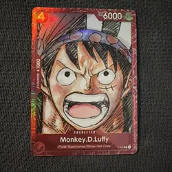 Monkey D Luffy MANGA Premium Card Collection ONE PIECE FILM RED P-022 - Image 1