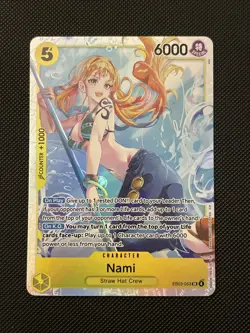 One Piece Nami EB03-053 SR Extra Booster Heroines Edition English NM Pack Fresh - Image 1