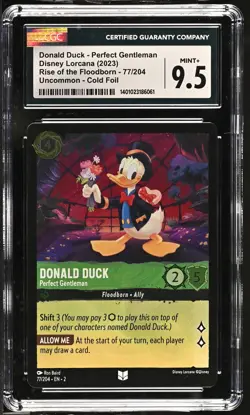 Disney Lorcana GRADED Donald Duck Perfect Gentleman 77 UC 9.5 CGC - Image 1