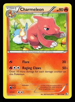 Charmeleon 18/113 Uncommon Legendary Treasures Pokemon Card - Image 1