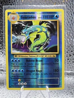 Gyarados Holo 34/108 XY Evolutions Rare Pokemon Card Vintage Style - Image 1