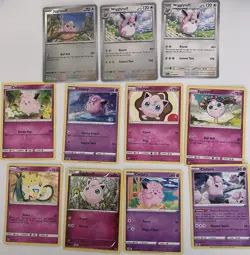 Pokemon TCG Nintendo Card Lot - Jigglypuff, Wigglytuff, Clefairy, Togepi, 11 Ca… - Image 1