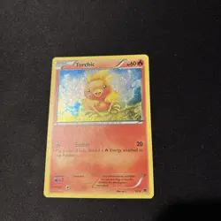 Torchic 3/12 McDonald's Holo Promo Pokemon Card 2014 HP OC Off Center - Image 2
