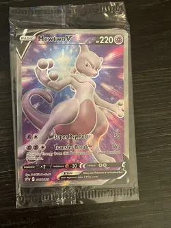 SEALED Pokemon TCG Mewtwo V SWSH Black Star Promos SWSH229 Holo Promo - Image 2