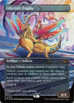 Lifecraft Engine (Borderless) - FOIL - R Aetherdrift 329 - MTG - Image 1