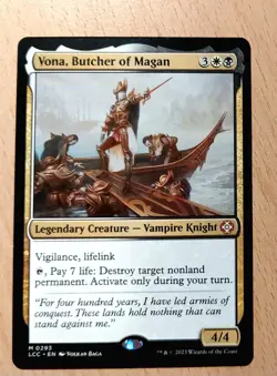 MTG Magic: Vona, Schlachterin von Magan, Butcher of Magan, Vampire Mythic - Image 2