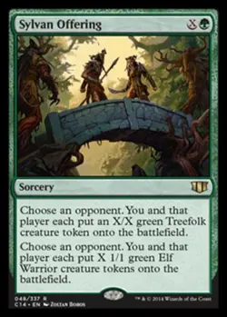 Commander 2014 Sylvan Offering x1 NM-Mint, English Magic Mtg M:tG - Image 1