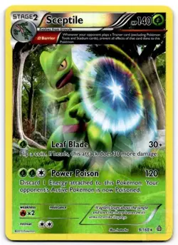 Sceptile 9/160 Holo Rare Primal Clash Pokemon Reverse Holo Near Mint - Image 1
