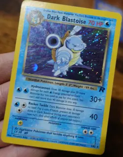 Blastoise 3/82 Team Rocket Holo Insufficient Black Ink Error Pokemon Card PL - Image 3