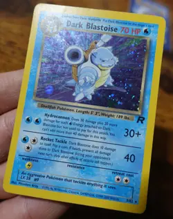 Blastoise 3/82 Team Rocket Holo Insufficient Black Ink Error Pokemon Card PL - Image 4