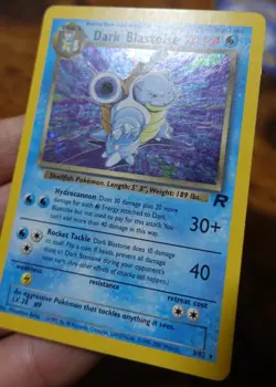 Blastoise 3/82 Team Rocket Holo Insufficient Black Ink Error Pokemon Card PL - Image 5