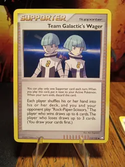2007 Pokemon Mysterious Treasure Team Galactic's Wager #115 Extremely LP - Image 1