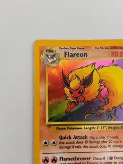 No Symbol Error Flareon Jungle Holo LP Vintage Pokemon 1999 3/64 - Image 4