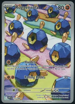 ROGGENROLA 127/086 ILLUSTRATION RARE WHITE FLARE Pokemon NEAR MINT - Image 1