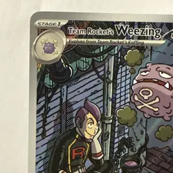 Pokemon Team Rocket's Weezing 199/182 Sv10: Destined Rivals Illustration Rare - Image 2