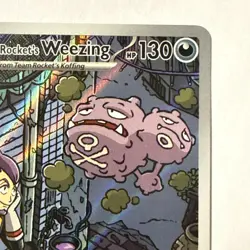 Pokemon Team Rocket's Weezing 199/182 Sv10: Destined Rivals Illustration Rare - Image 3