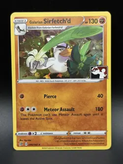 Pokemon Club Play! Stamp Promo Galarian Sirfetch'd 095/192 Cosmo Holo - Image 1