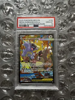 2025 POKEMON MEG EN-MEGA EVOLUTION SIR MEGA KANGASKHAN EX 182 PSA 10 GEM MINT - Image 4