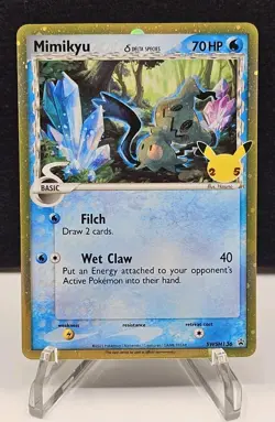Mimikyu Delta Species SWSH136 Celebrations 25th Black Star Promo Pokemon TCG NM - Image 1