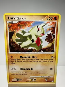 Larvitar 87/123 Common Mysterious Treasures Pokemon Lightly Played - Image 1