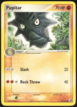 Pupitar 70/115 Common Unseen Forces Pokemon Near Mint - Image 1