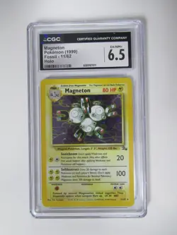 1999 Pokemon Fossil Magneton 11/62 Holo CGC 6.5 - Image 1