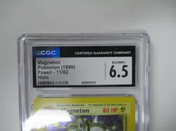 1999 Pokemon Fossil Magneton 11/62 Holo CGC 6.5 - Image 2