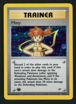 Misty Trainer LP 18/132 - 1st Edition Holo Gym Heroes 🏝 Pokemon 2000 WOTC (A) - Image 1