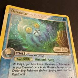 Pokemon Omastar 23/92 Legend Maker Reverse Holo STAMPED MP - Image 2