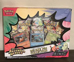 Pokemon Ascended Heroes First Partners Deluxe Pin Collection Kit Promo Booster - Image 1