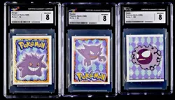 Pokemon 1998 Topps Merlin Series 1 Gengar Haunter Gastly CGC 8 Near Mint 😈🔥 - Image 1