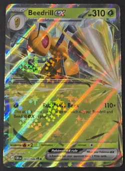 Pokemon TCG: Chaos Rising - Beedrill ex (003/086) Double Rare Holo - Image 1