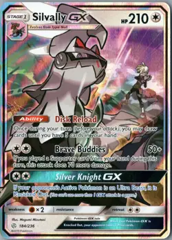 Silvally GX Ultra Rare SM - Cosmic Eclipse 184/236 NM Holofoil - Pokemon - Image 1