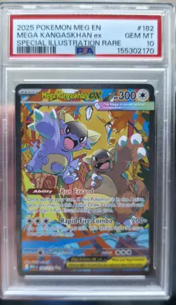 2025 POKEMON MEG EN-MEGA EVOLUTION #182 MEGA KANGASKHAN EX PSA 10 - Image 1