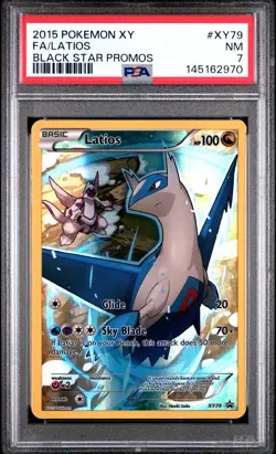 LATIOS XY79 BLACK STAR PROMOS POKEMON PSA 7 - Image 1