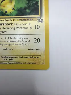 Pokemon TCG: Pikachu - Black Star Promo #27 (NM) - Image 4