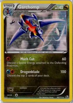 Garchomp 96/113 - Holo Legendary Treasures Pokemon NM - Image 1