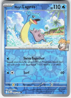 Misty's Lapras 050/182 Common Destined Rivals Pokemon Reverse Holo Near Mint - Image 1