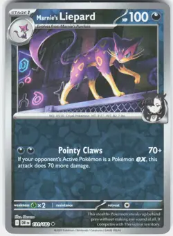 Marnie's Liepard 131/182 Uncommon Destined Rivals Pokemon Reverse Holo Near Mint - Image 1
