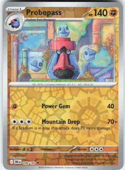 Probopass 098/182 Uncommon Destined Rivals Pokemon Reverse Holo Near Mint - Image 1