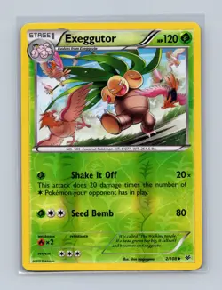 Exeggutor 2/108 Uncommon Roaring Skies Pokemon Reverse Holo Lightly Played - Image 1